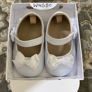 Baby Deer white dress shoes